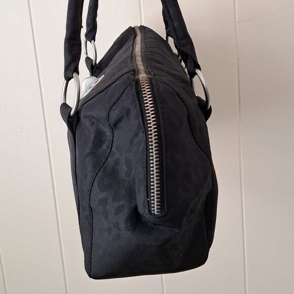 BAGGALLINI Sienna Satchel Bag in Black Cheetah - Picture 5 of 9